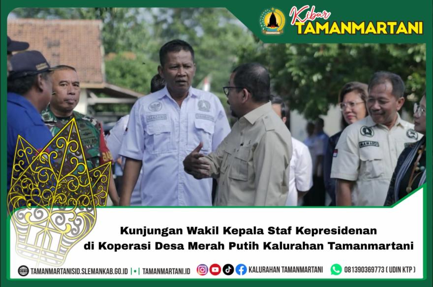 Kunjungan Wakil Kepala Staf Kepresidenan di KDMP Kalurahan Tamanmartani